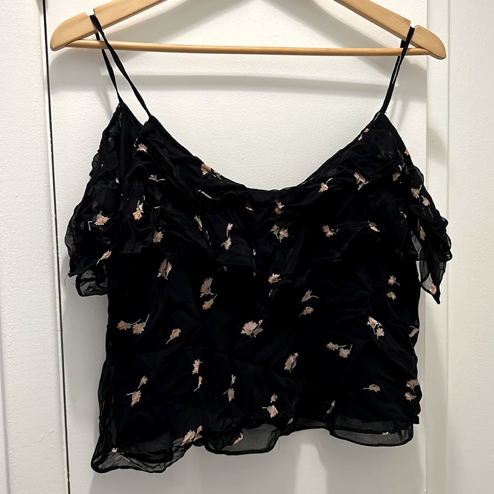 🍋3 for $40🍋 Zara boho chic off shoulder crop top